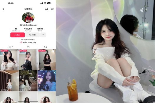 Tiktoker Mlinhhates tiết lộ clip sex đang bú cặc